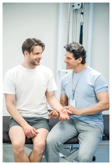 Premium Photo | Checking pulse Doctor checking the patients pulse