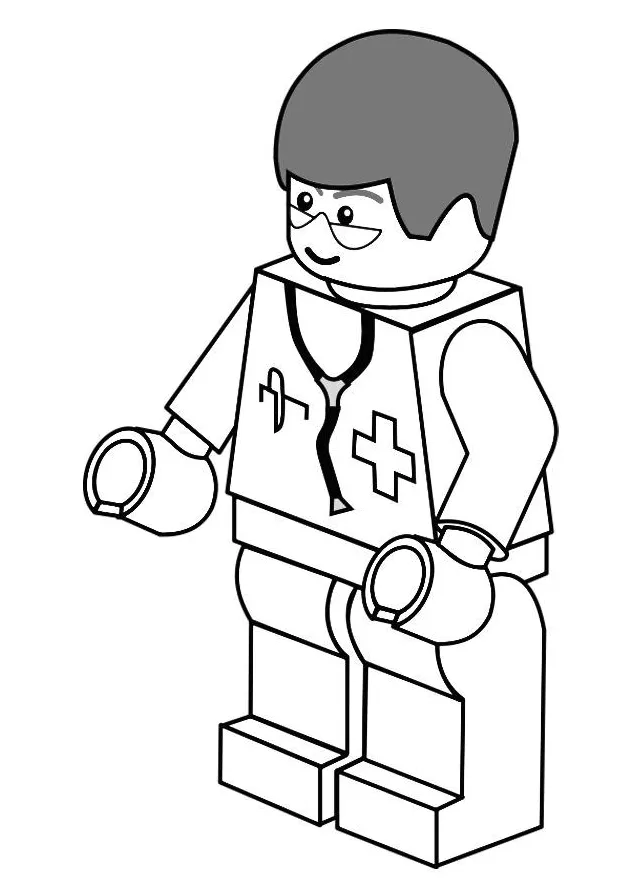 Coloring page doctor free printables img 20133