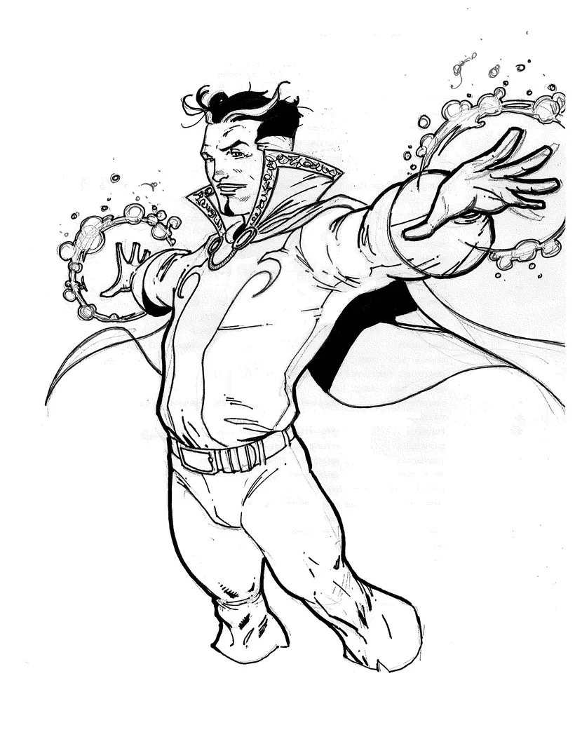 Doctor strange coloring coloring pages