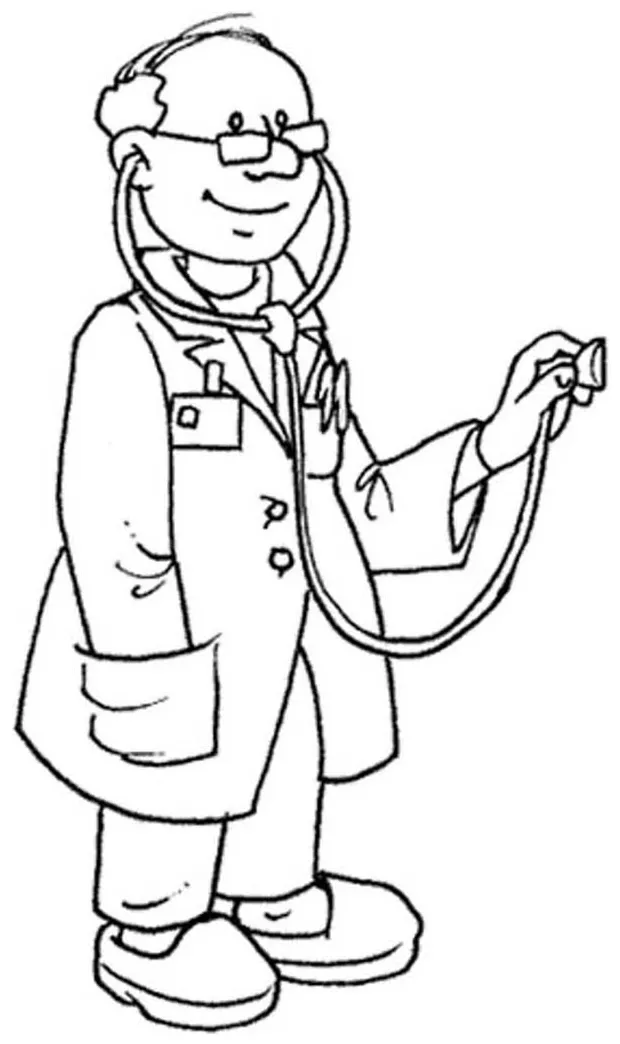 Stethoscope coloring page at getcolorings free printable
