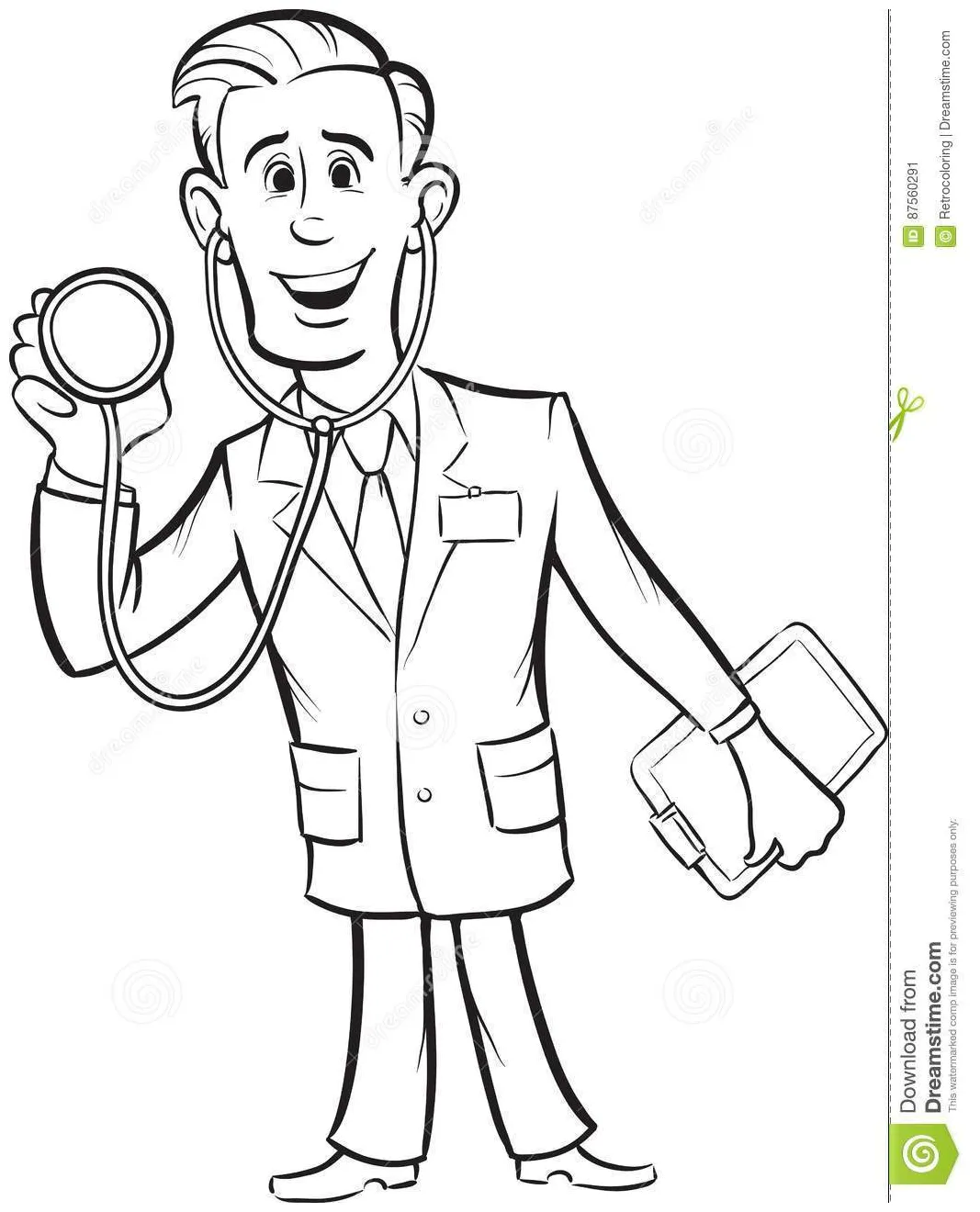 Stethoscope coloring page at getcolorings free printable