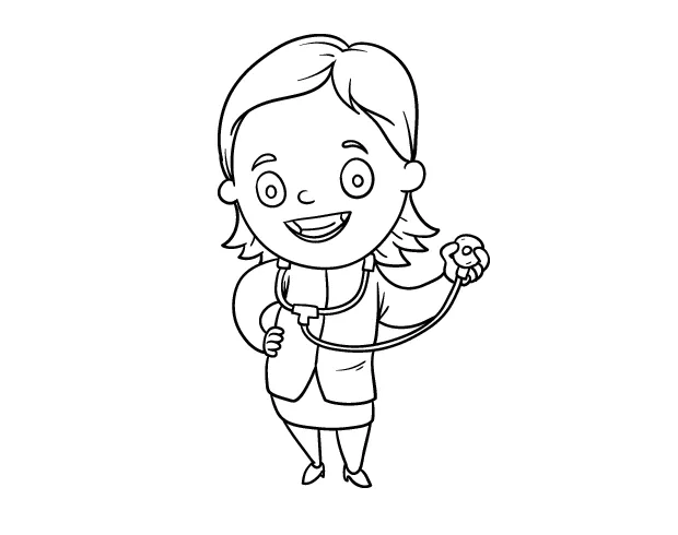 Stethoscope coloring page at getcolorings free printable