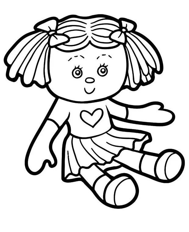 Simple doll coloring