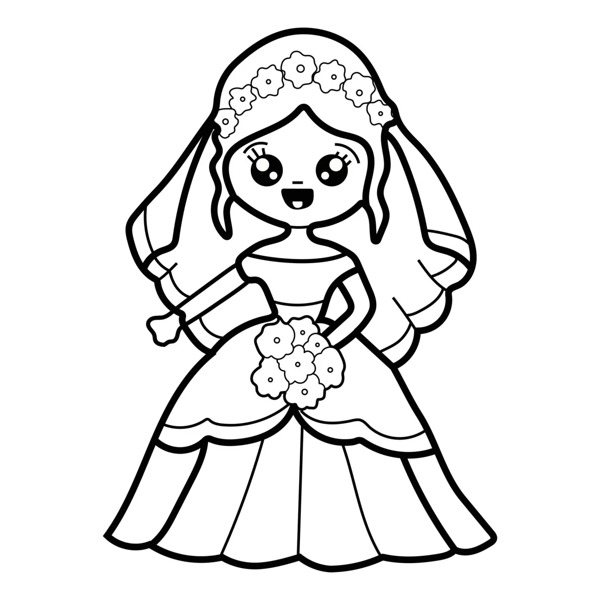 Vector art, icons, and graphics for printable coloring page