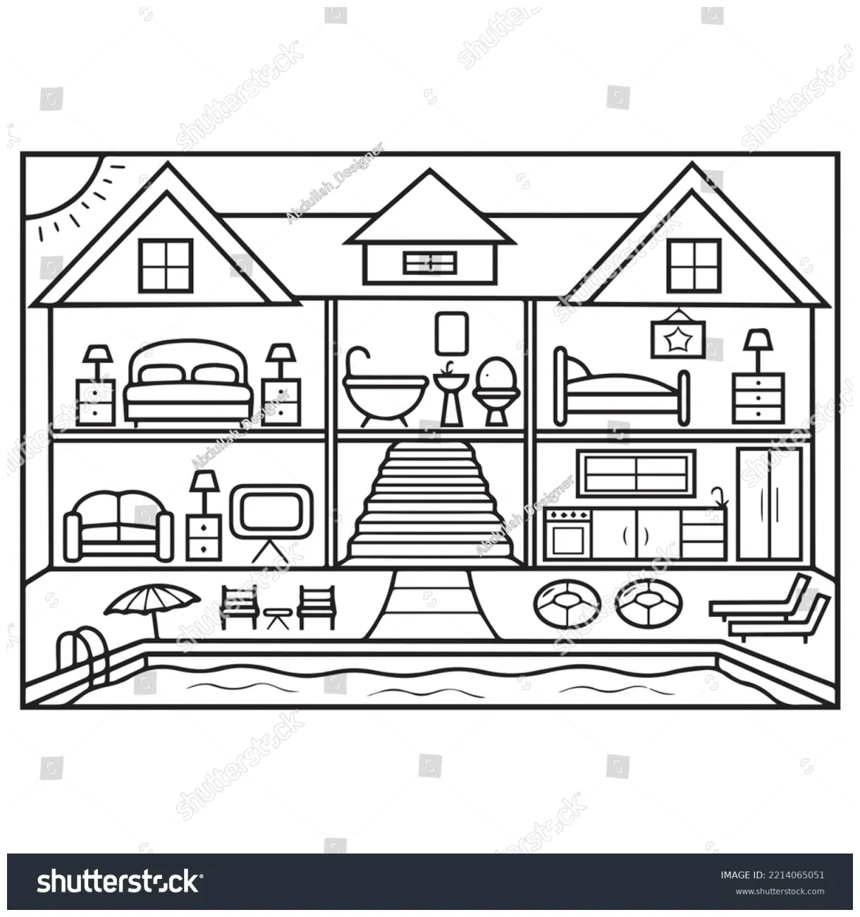 Kids vector stock vector