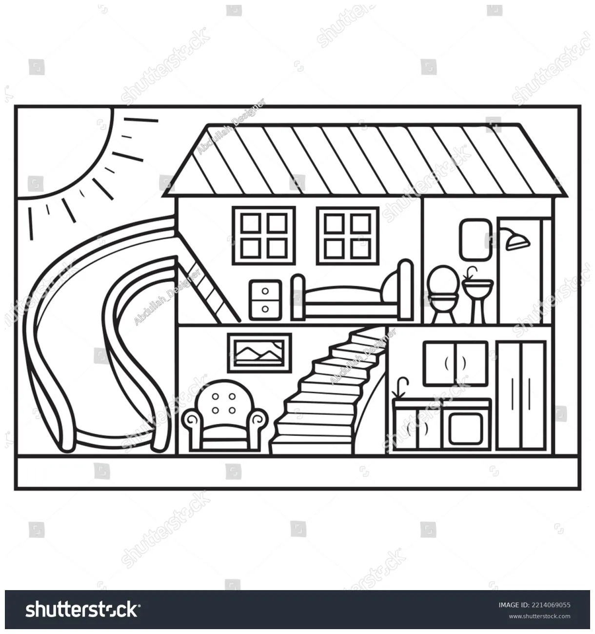 Kids vector stock vector