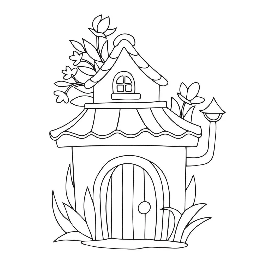 Vector art, icons, and graphics for printable coloring page