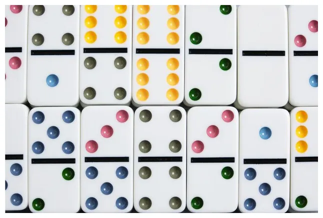 Premium Photo | Dominoes with colorful coloring on a white background