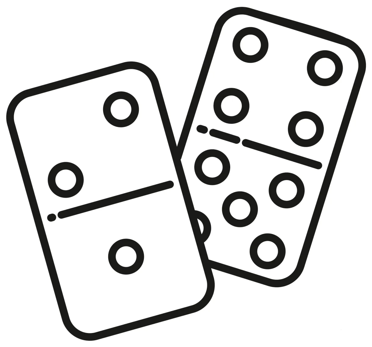 Dominoes coloring page - ColouringPages