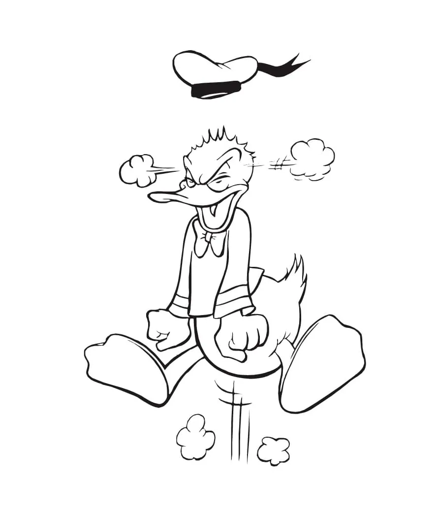 Donald Duck coloring pages - ColoringLib