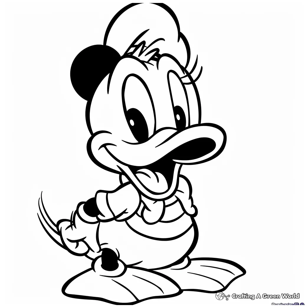 Donald Duck Coloring Page - Download Free Printable