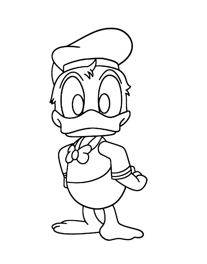 Donald Duck Coloring Pages (Free Printable PDF)