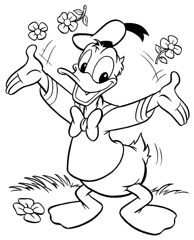 Donald duck Coloring Pages