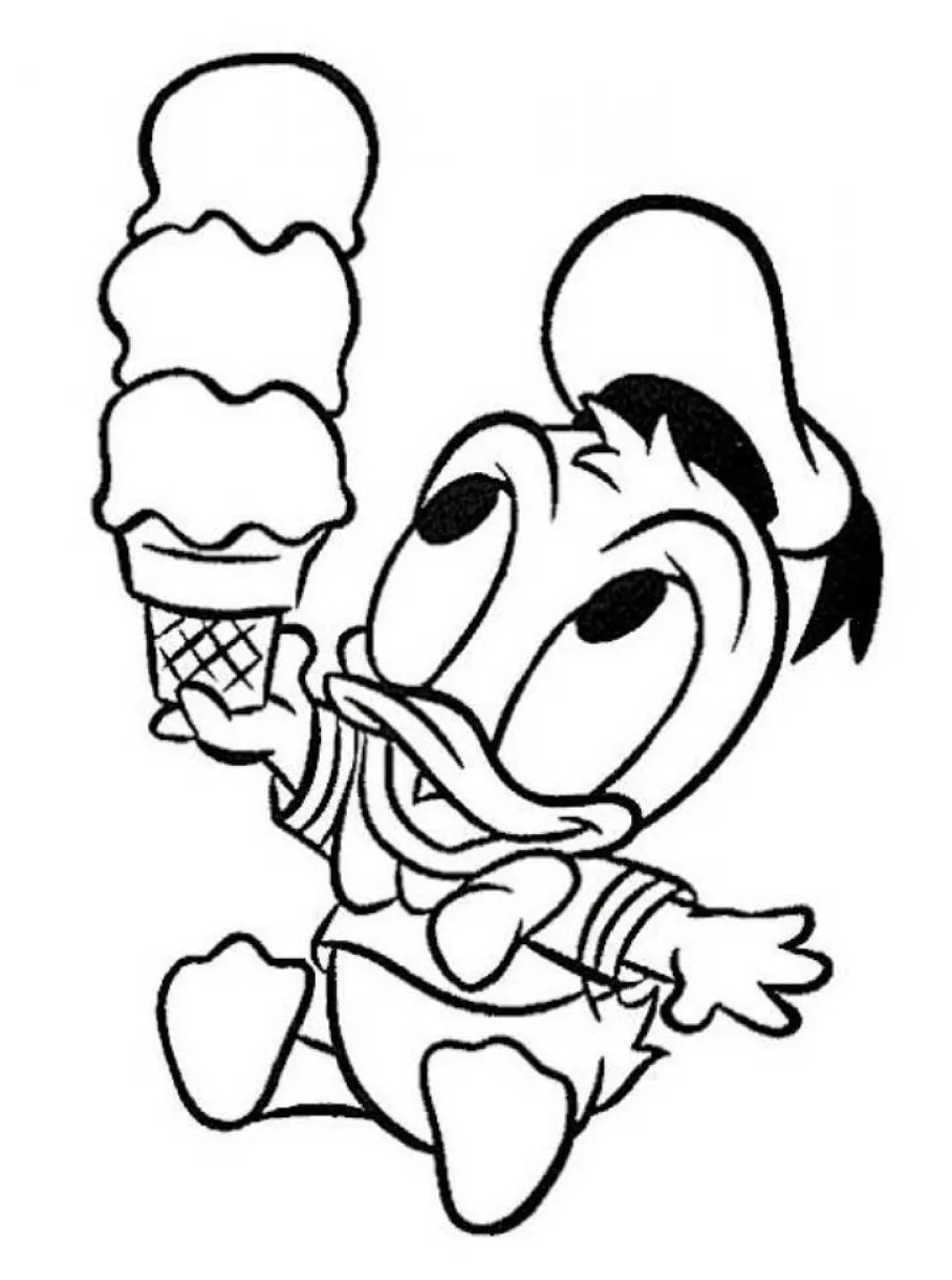 Donald duck coloring pages to download and print for free