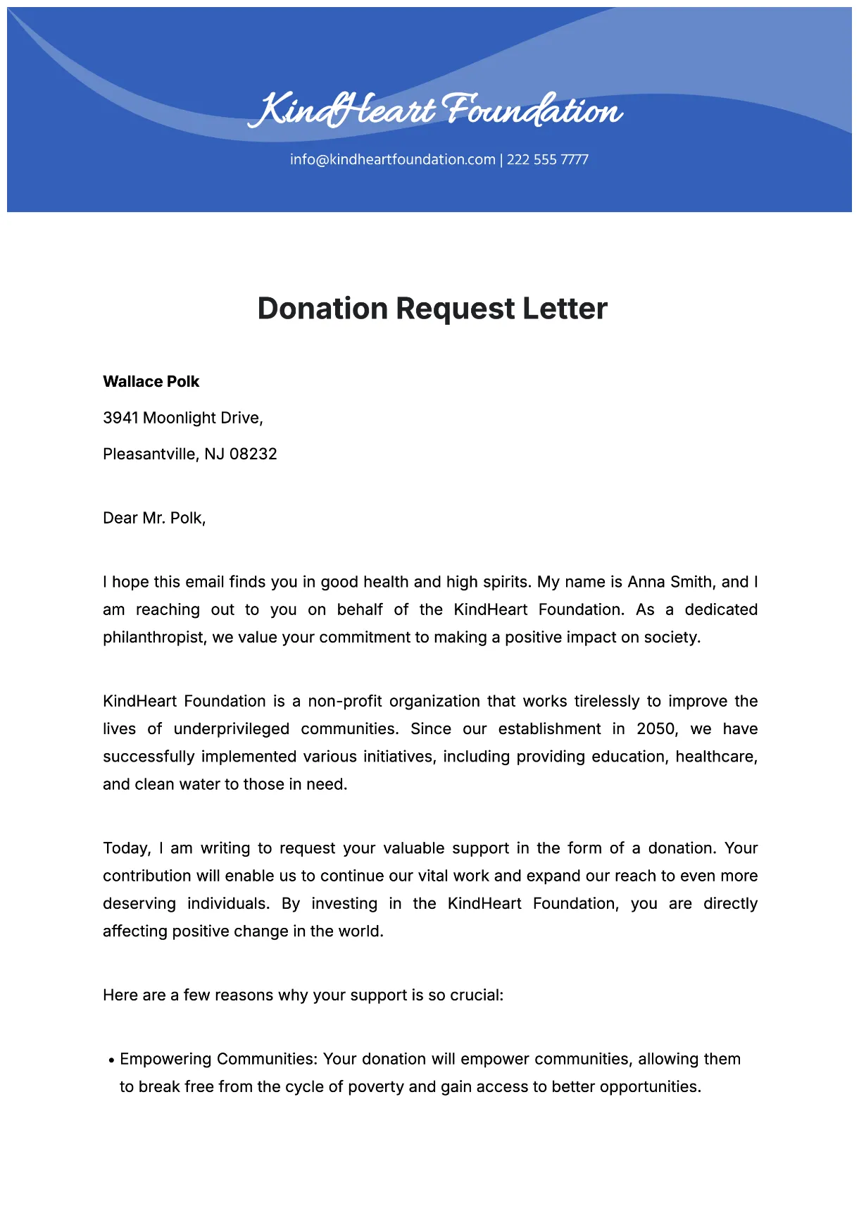 Free template to edit online