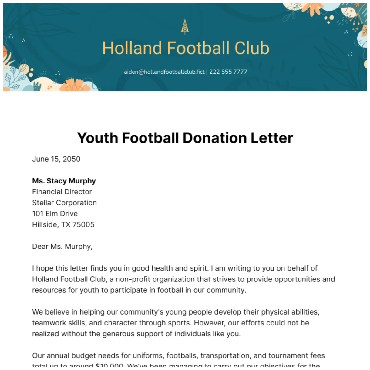 Football team infoupdate