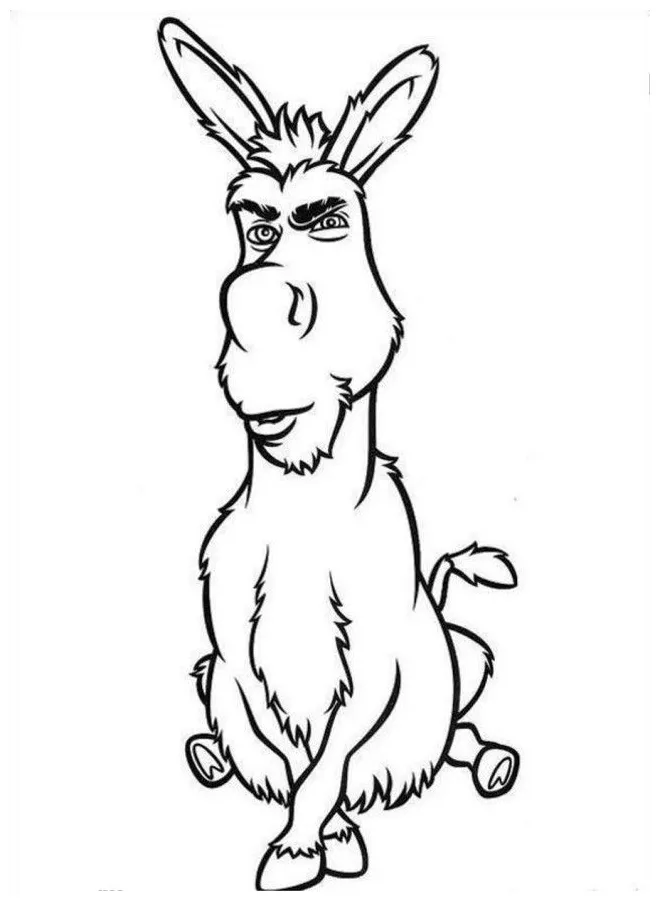 Donkey From Shrek Coloring Pages - Coloring Home