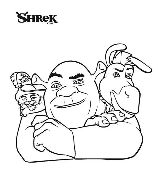 Shrek Donkey Coloring Page at GetColorings.com | Free printable