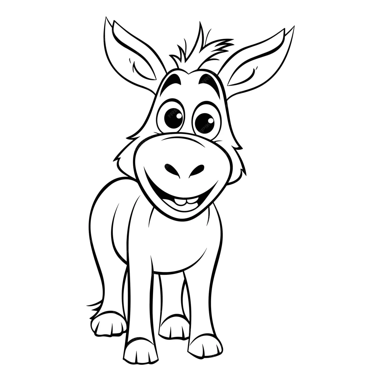 Shrek Donkey Coloring Page