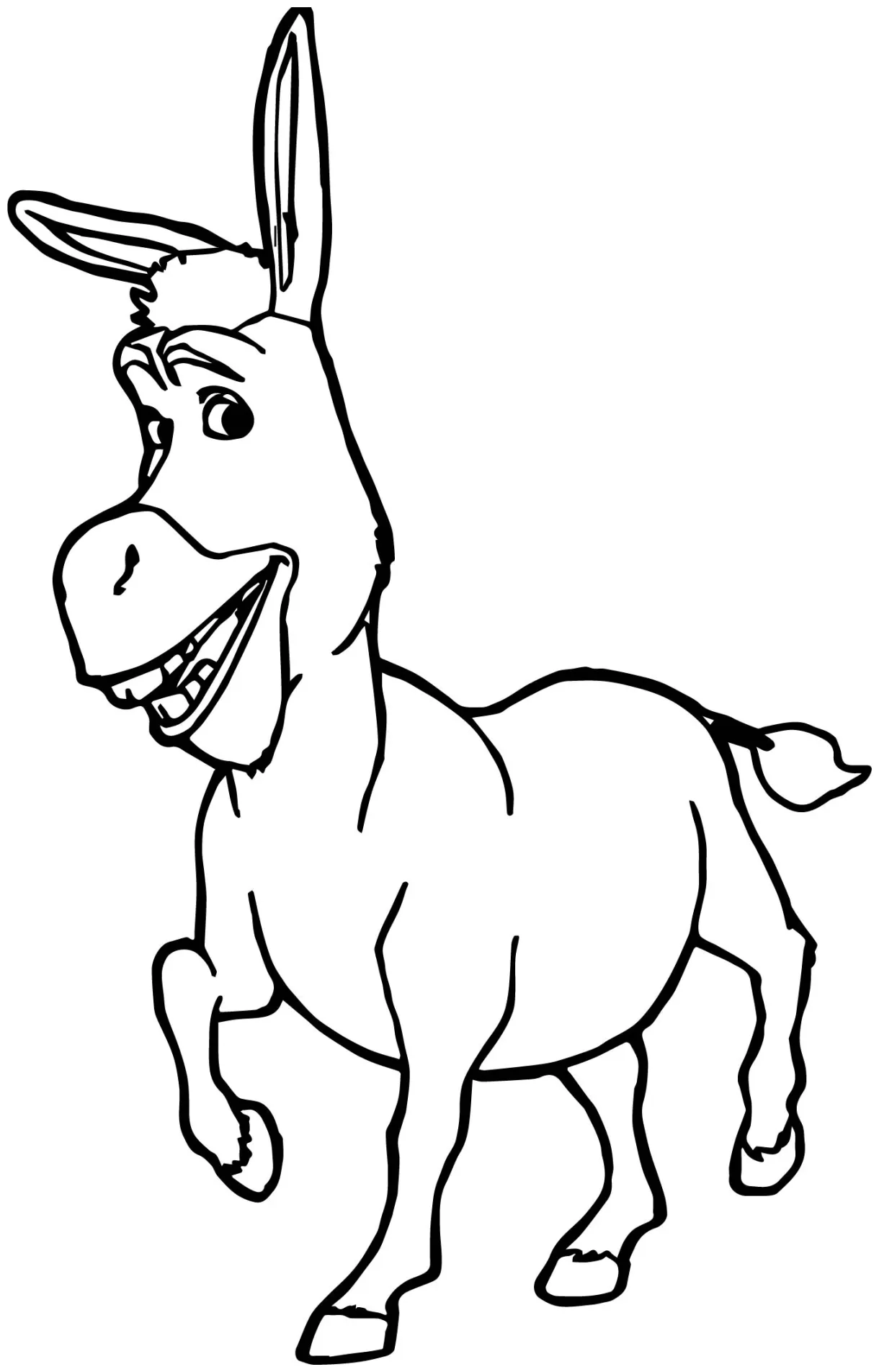 Donkey Shrek Coloring Page - Wecoloringpage.com
