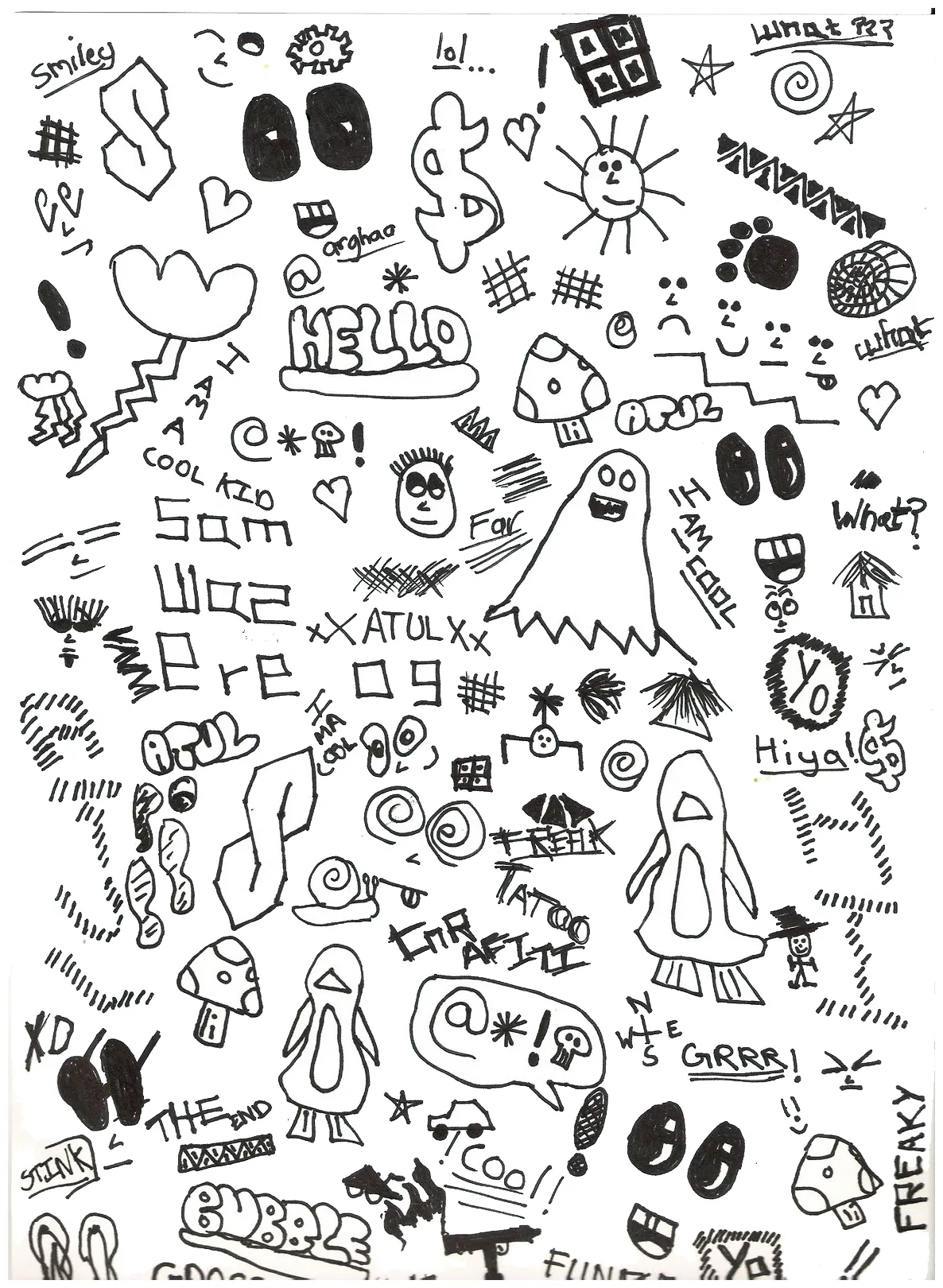 Cool Sketch Doodle Technique Drawing A Random Pattern