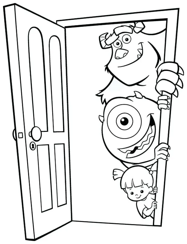 Door Coloring Page at GetColorings.com | Free printable colorings pages