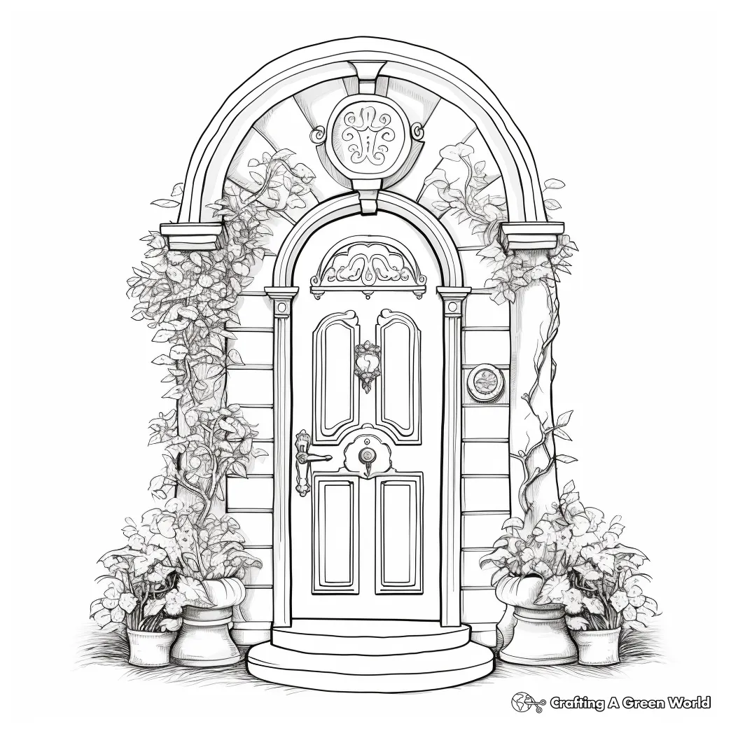 Unleash Creativity with Printable Door Coloring Pages