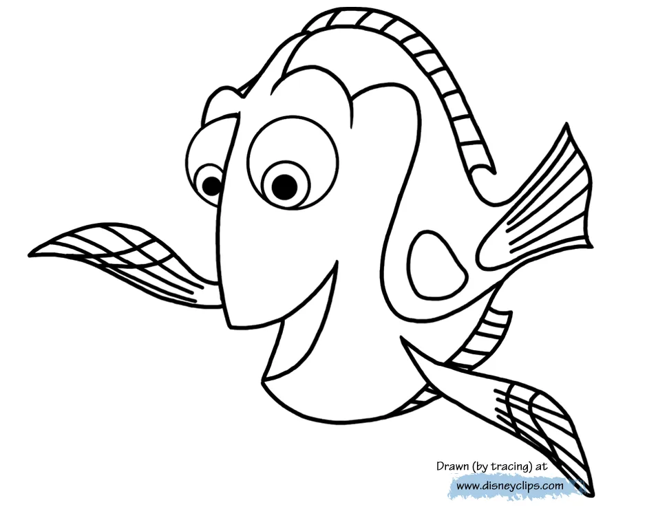 Dory coloring sheet coloring pages