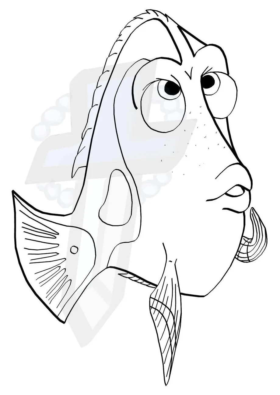 Dory- coloring page by areonn on deviantart