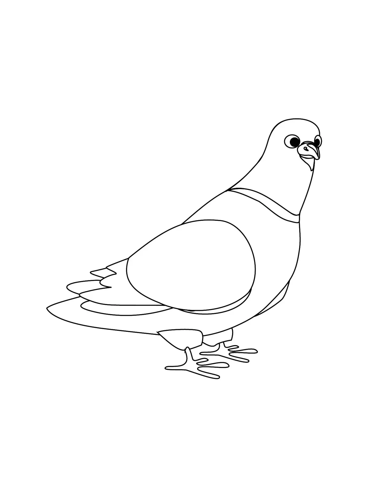 Dove coloring page