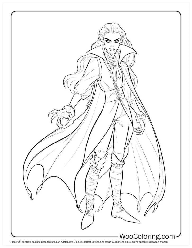 100+ vampire coloring pages free pdf to print woo coloring