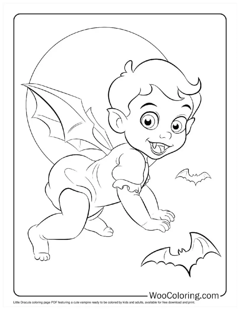 100+ Vampire coloring pages (Free PDF To Print) | Woo Coloring