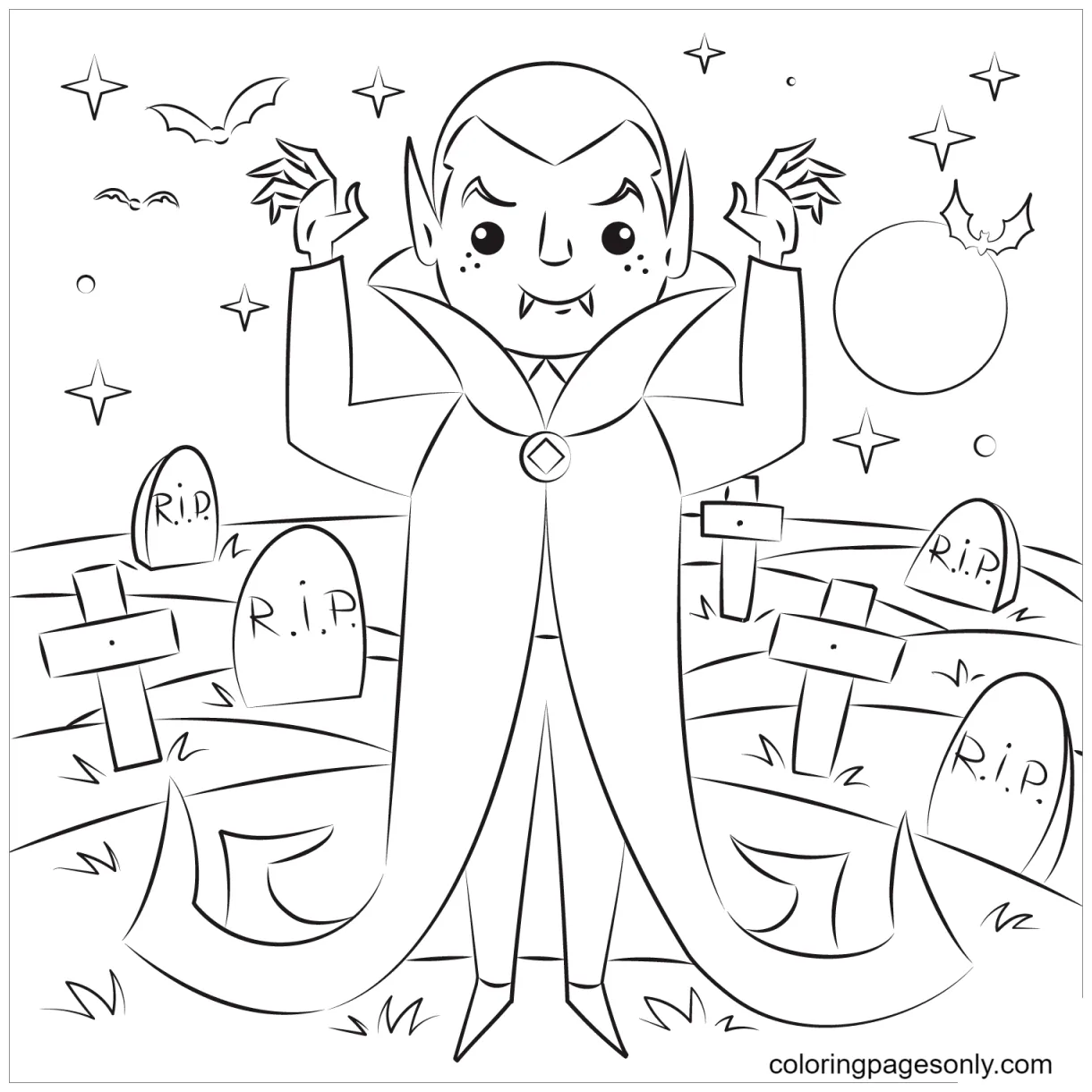 87 vampire coloring pages coloringpagesonly printable coloring page
