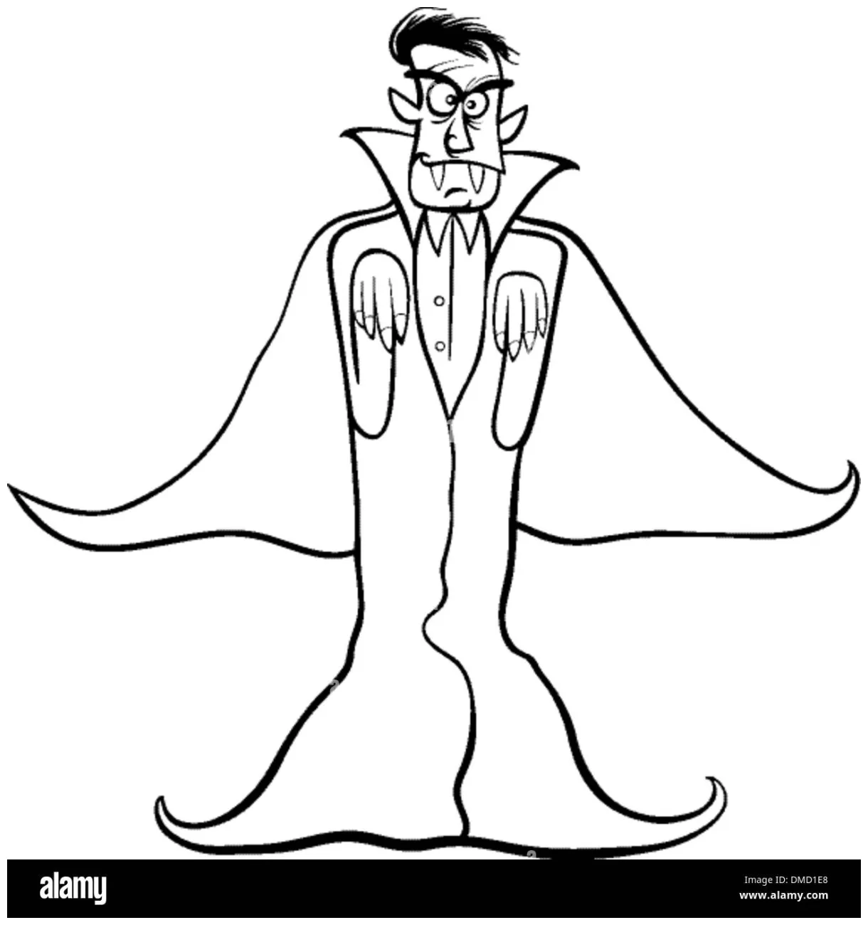 dracula vampire cartoon for coloring book Stock Vector Image & Art - Alamy