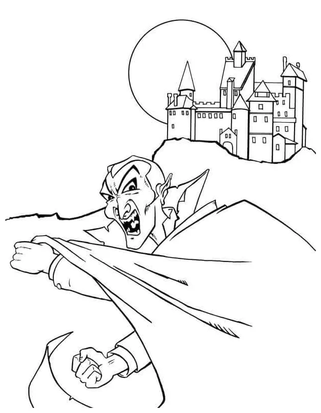 30 Free Printable Vampire Coloring Pages