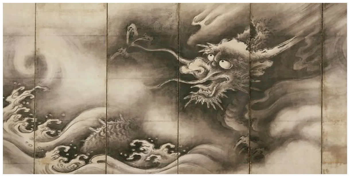 The powerful role of dragons in chinese mythology history skills printable coloring page