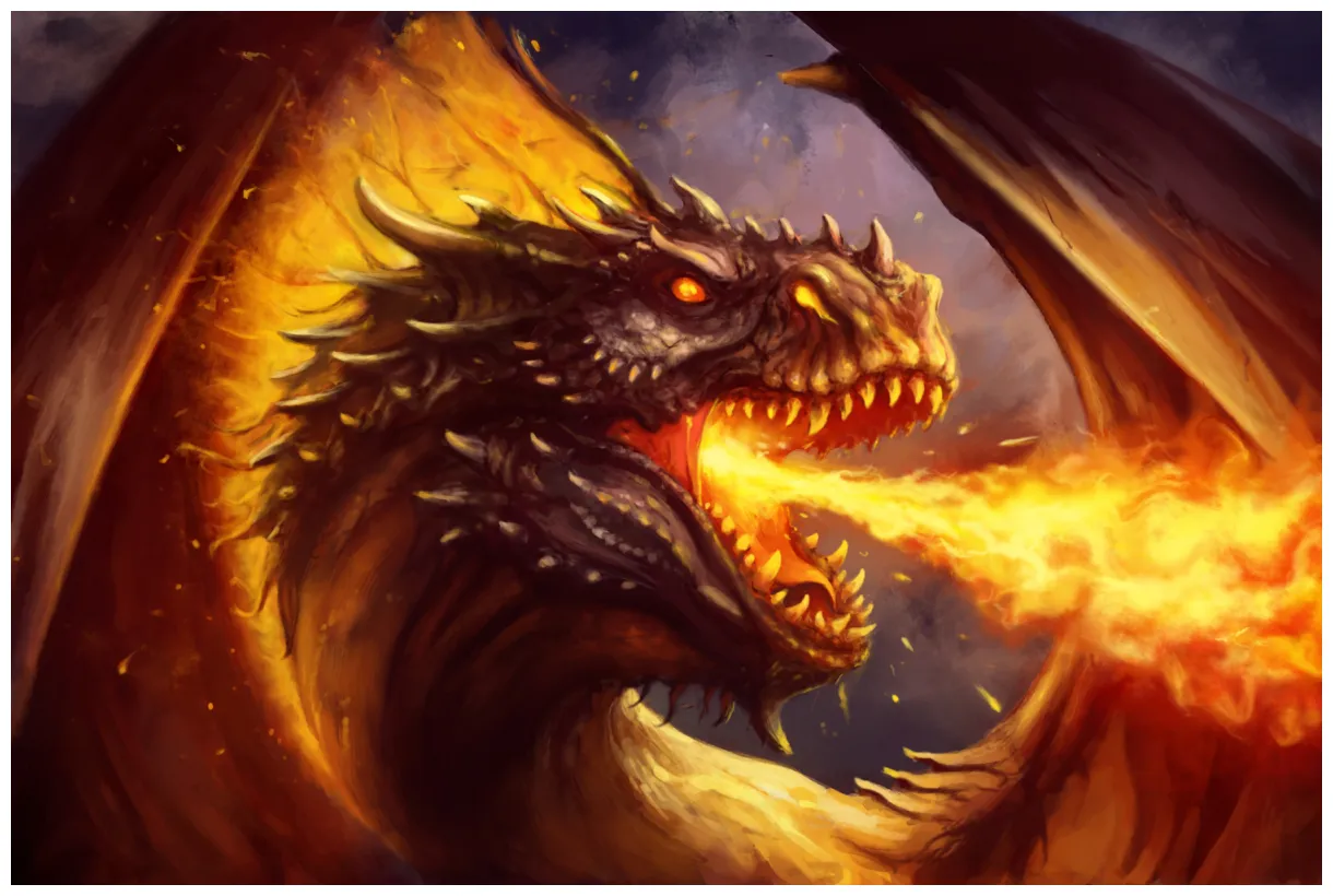Fire dragon by paladinpainter on deviantart