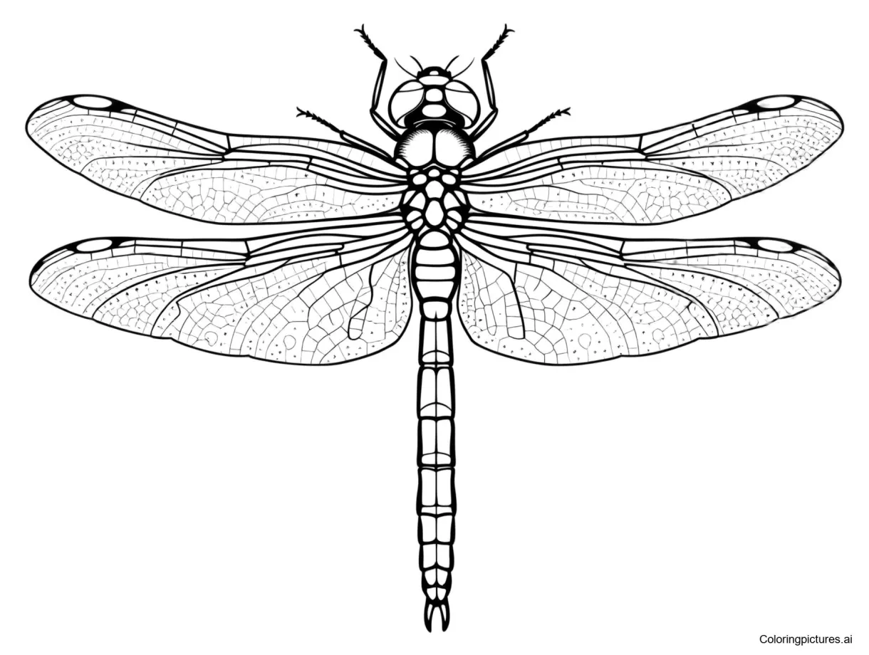 Dragonfly - Free Printable Coloring Page