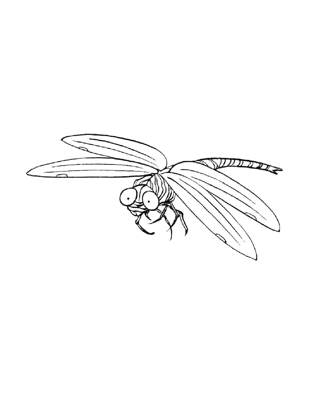 Dragonfly coloring pages