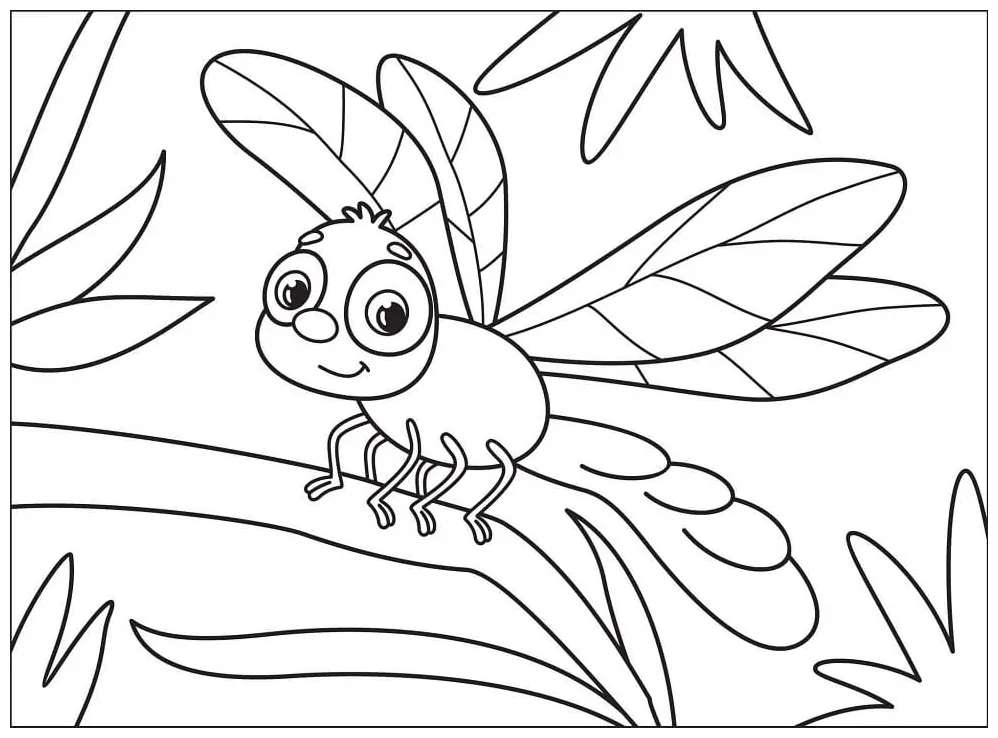 Dragonfly Coloring Page