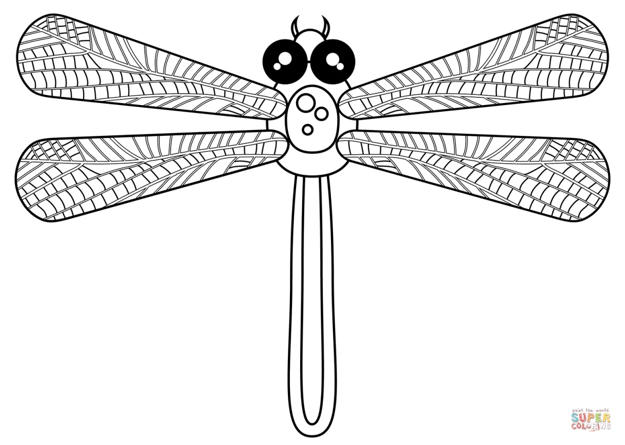 Dragonfly coloring page | Free Printable Coloring Pages