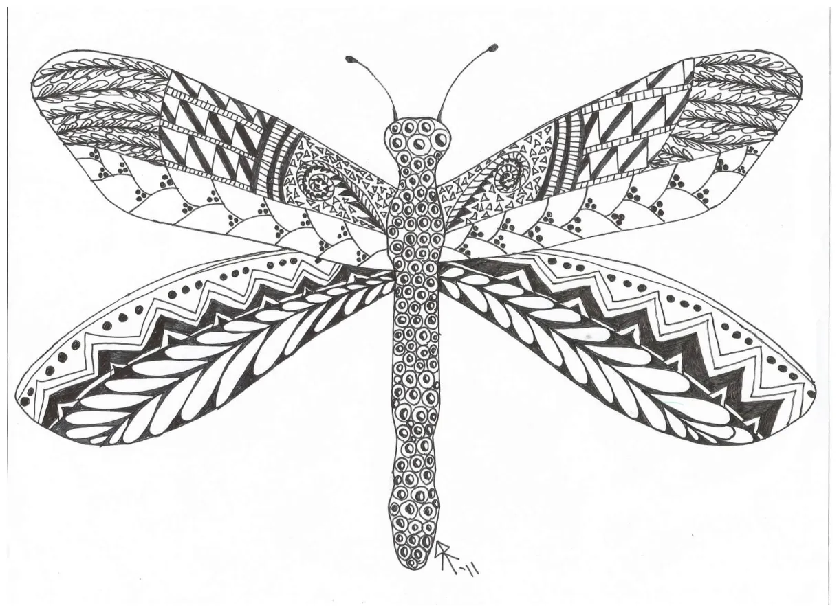 Dragonfly Coloring Pages – Printable Coloring Pages. FREE