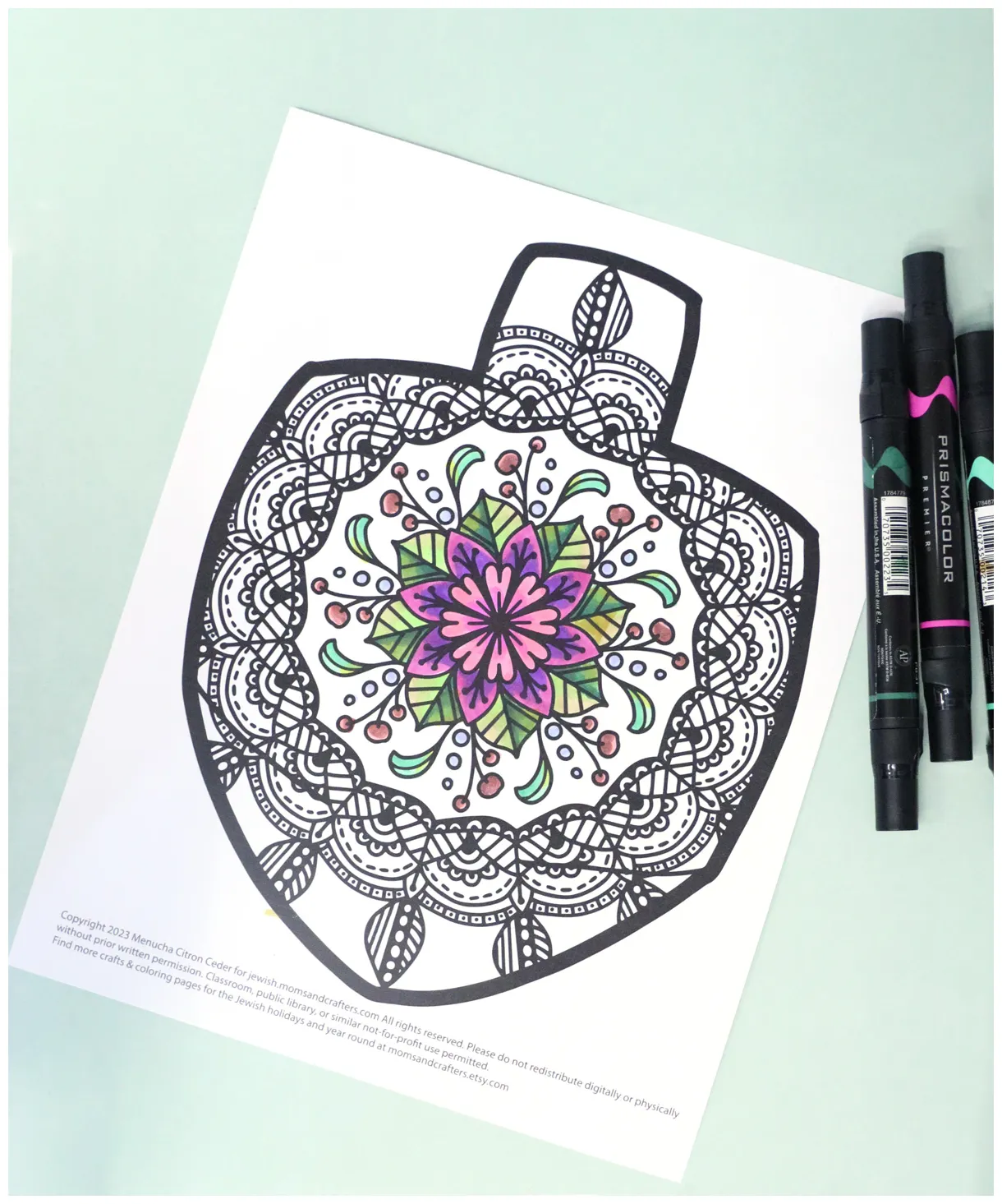 Dreidel Coloring Page (Free Printable) - Jewish Moms & Crafters