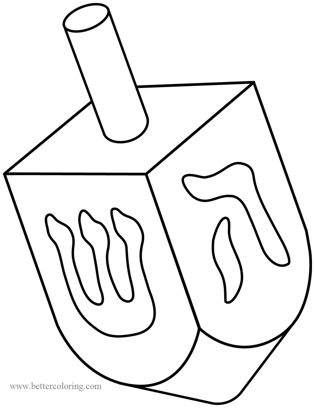 Dreidel Coloring Pages - Free Printable Coloring Pages