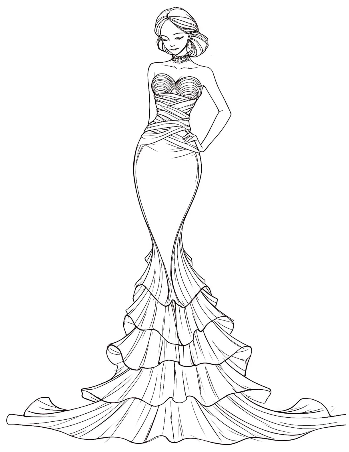 Design your own dress coloring pages [2025]