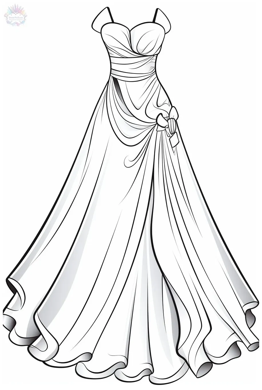 Dress coloring pages