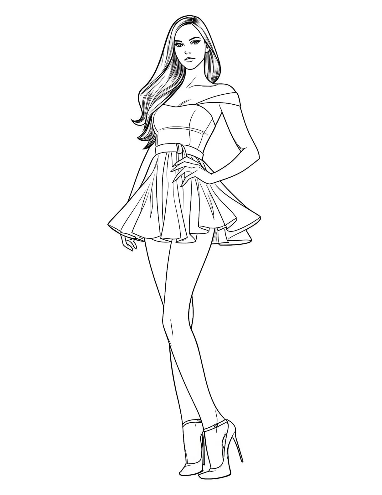 49 stunning dress coloring pages for kids and adults our mindful life