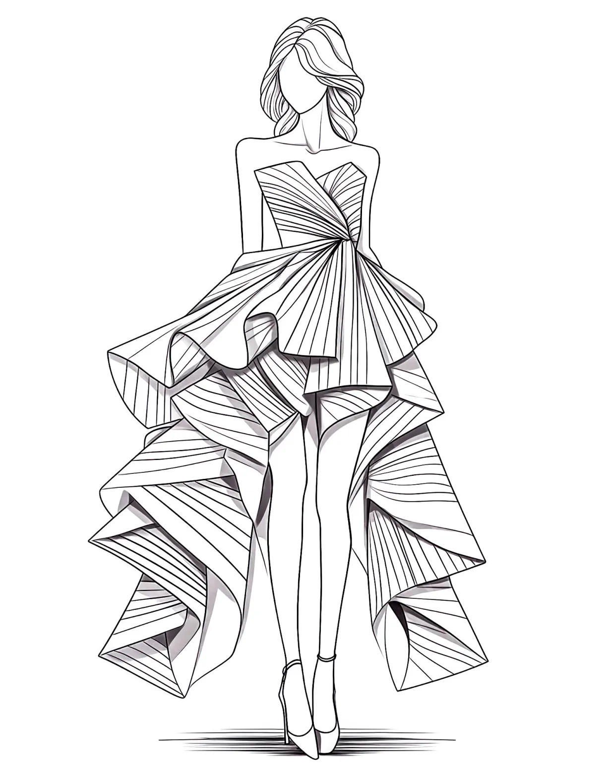 49 stunning dress coloring pages for kids and adults our mindful life