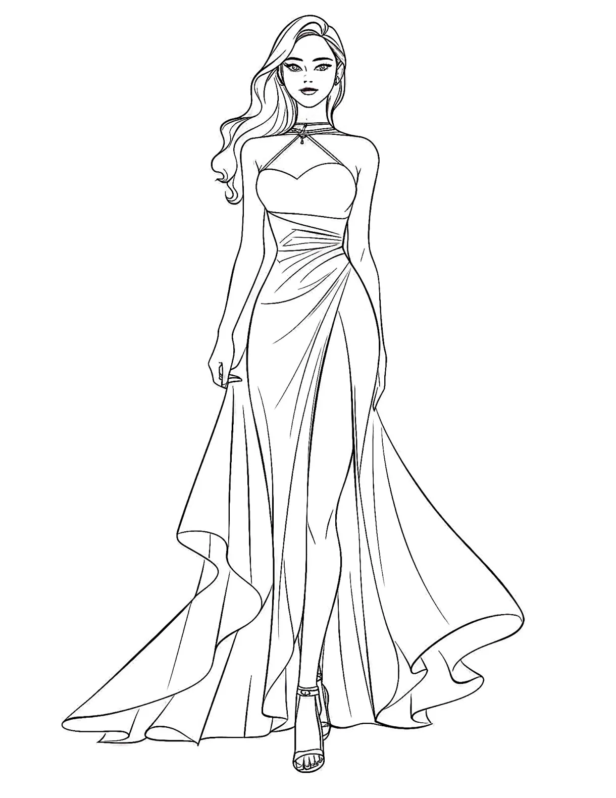 49 stunning dress coloring pages for kids and adults our mindful life