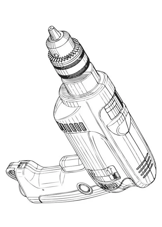 Coloring page drill free printables img 16578